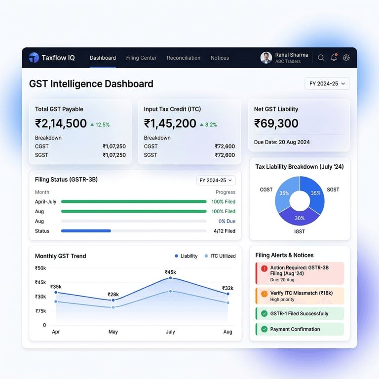 GST intelligence dashboard